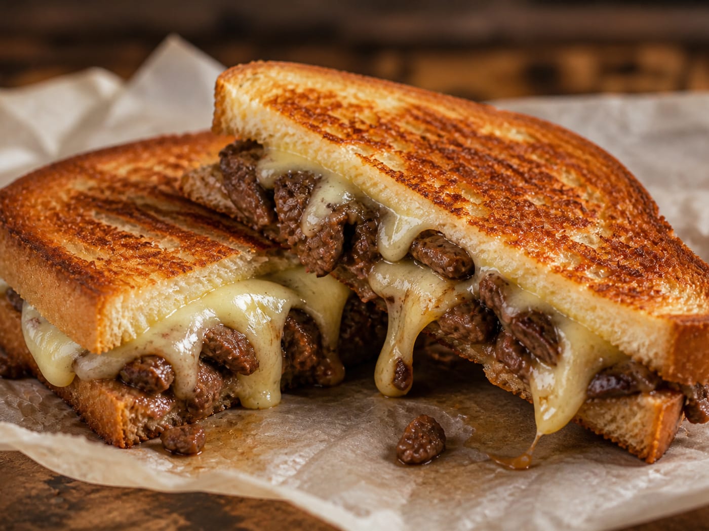 Kavurma Kaşarlı Tost — Serpme Sandviç Kağıthane
