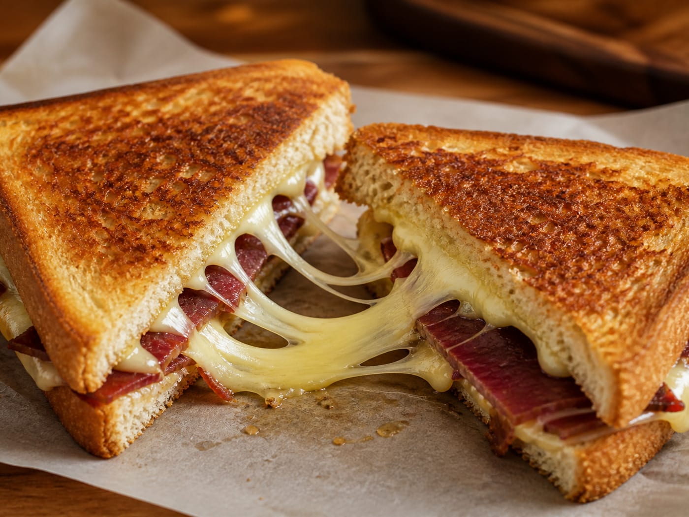 Pastırma Kaşarlı Tost — Serpme Sandviç Kağıthane